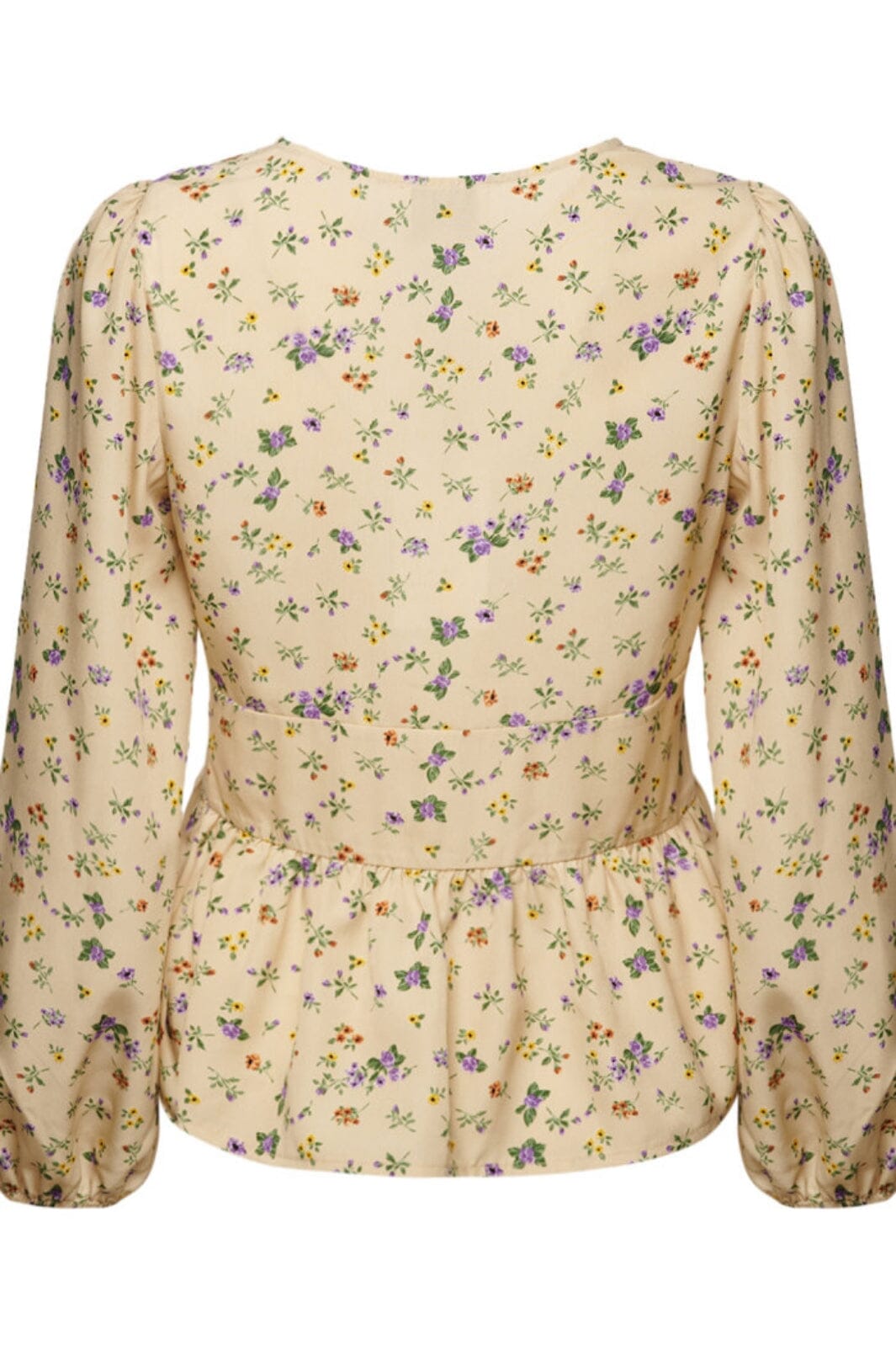 Noella - Patty Blouse - White Flower Bluser 