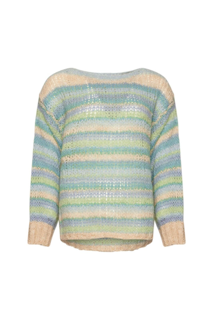 Noella - Pool Knit Sweater - 865 Blue/Green Mix