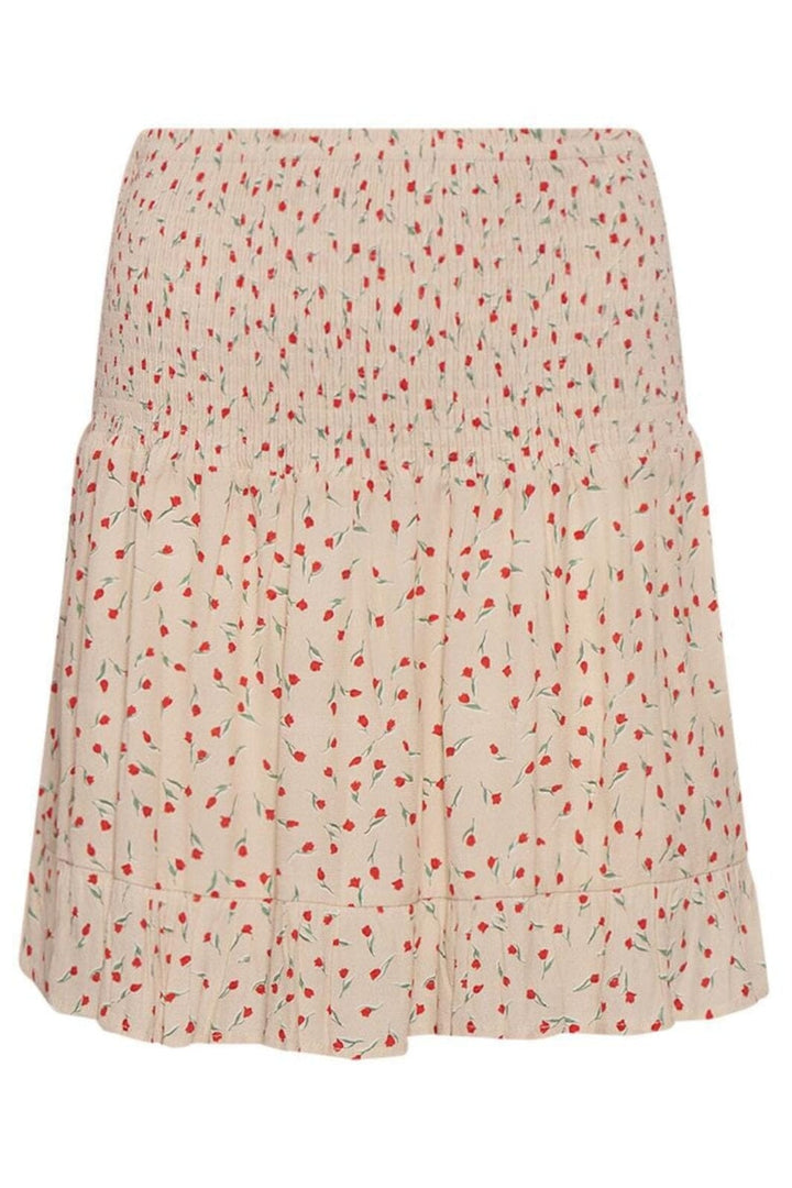 Noella - Renata Skirt - Cream/Red Mini Flower Nederdele 