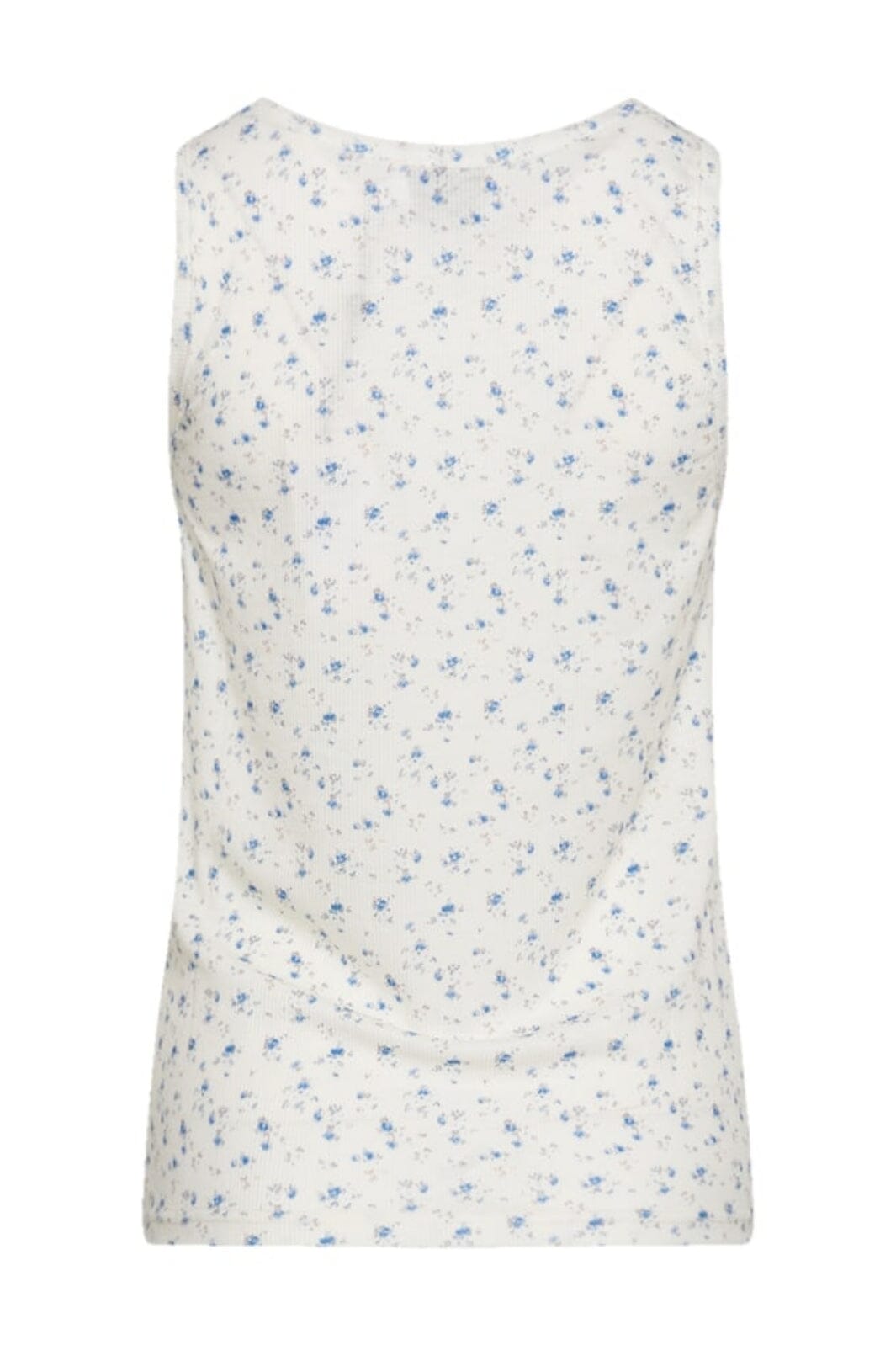 Noella - Riju Tanktop - Cream/Blue Flower Toppe 