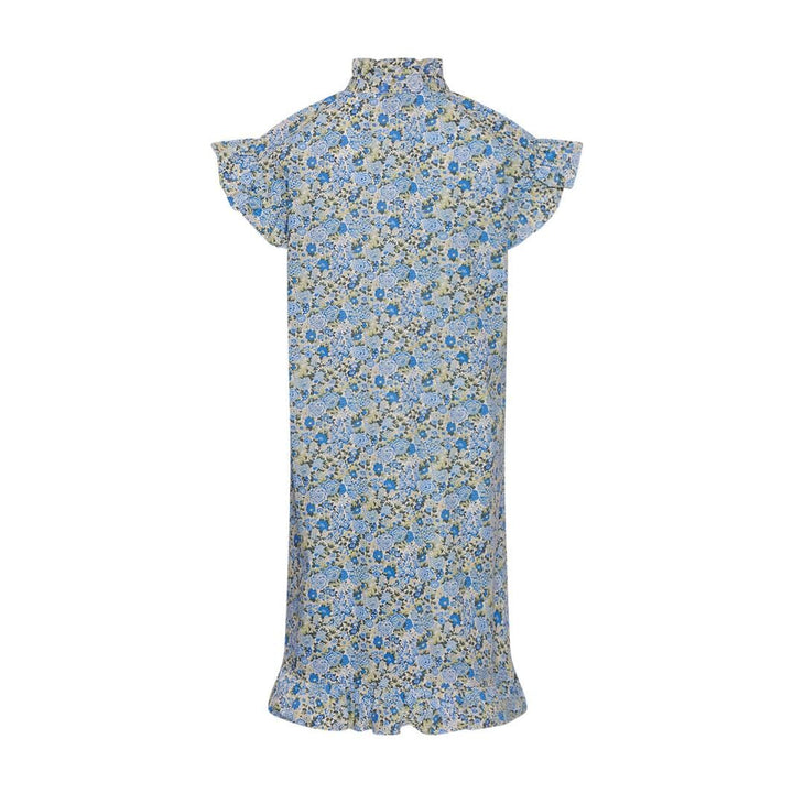 Noella - Sally Dress - Blue/Yellow Flower