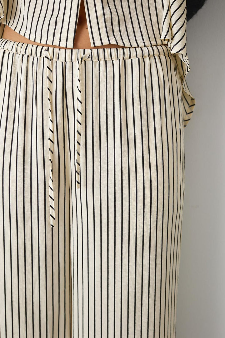 Noella - Samira Pants - 1025 Taya Crème Stripe Bukser 