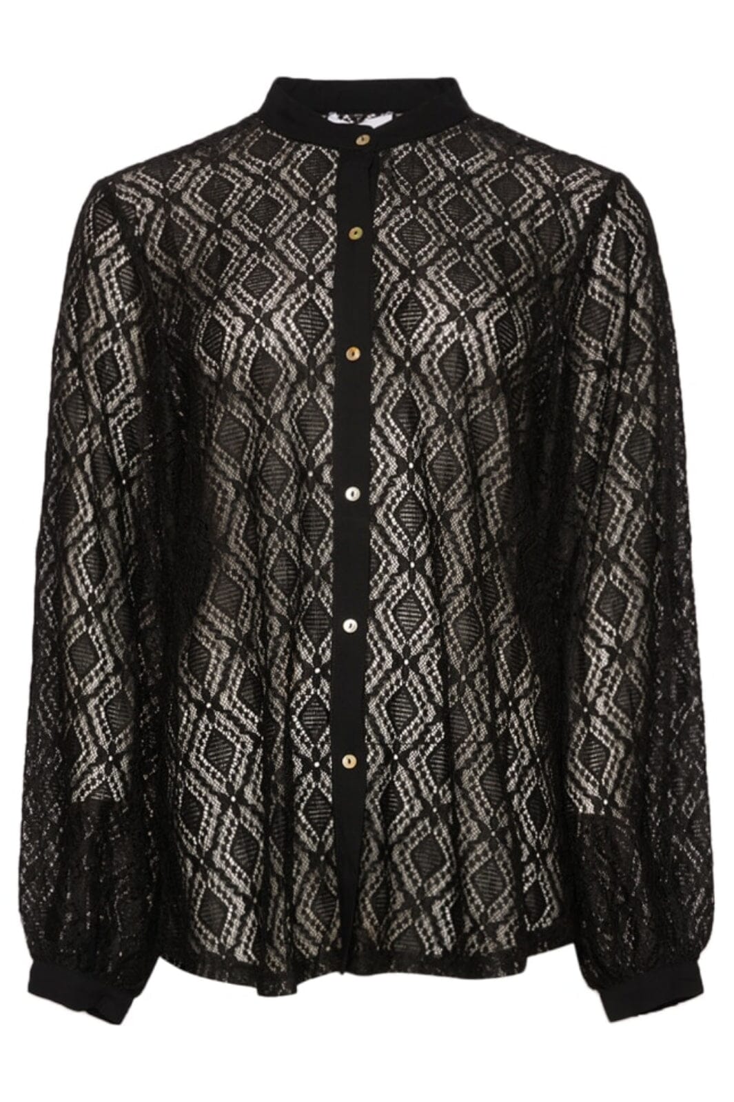 Noella - Texas Lace Shirt - 004 Black Skjorter 