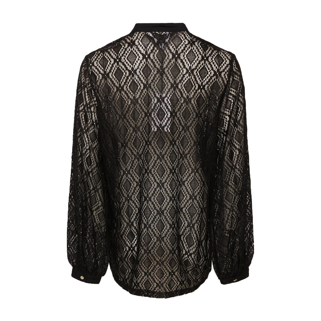 Noella, Texas Lace Shirt, Black