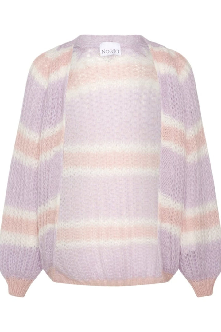 Noella - Vera Knit Cardigan - Lilac/Rose/White Mix Cardigans 