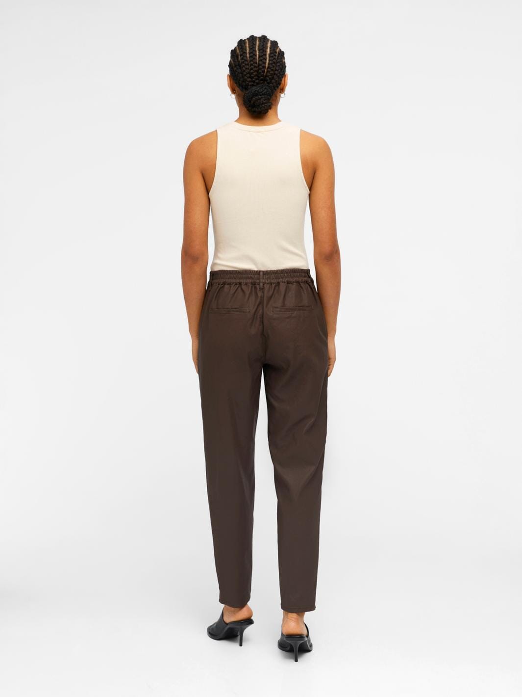 Object - Objbelle Lisa Coated Pant - 4298251 Java