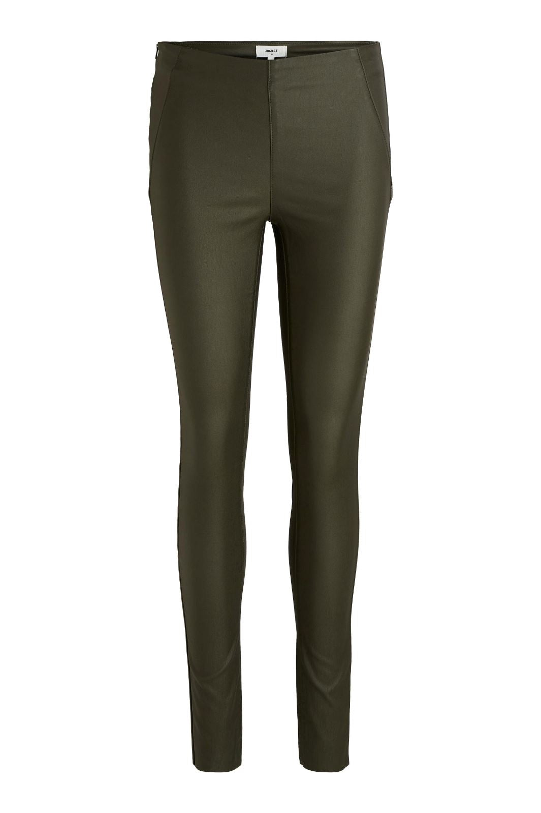 Object - Objbelle Mw Coated Leggings - Forest Night Leggings 