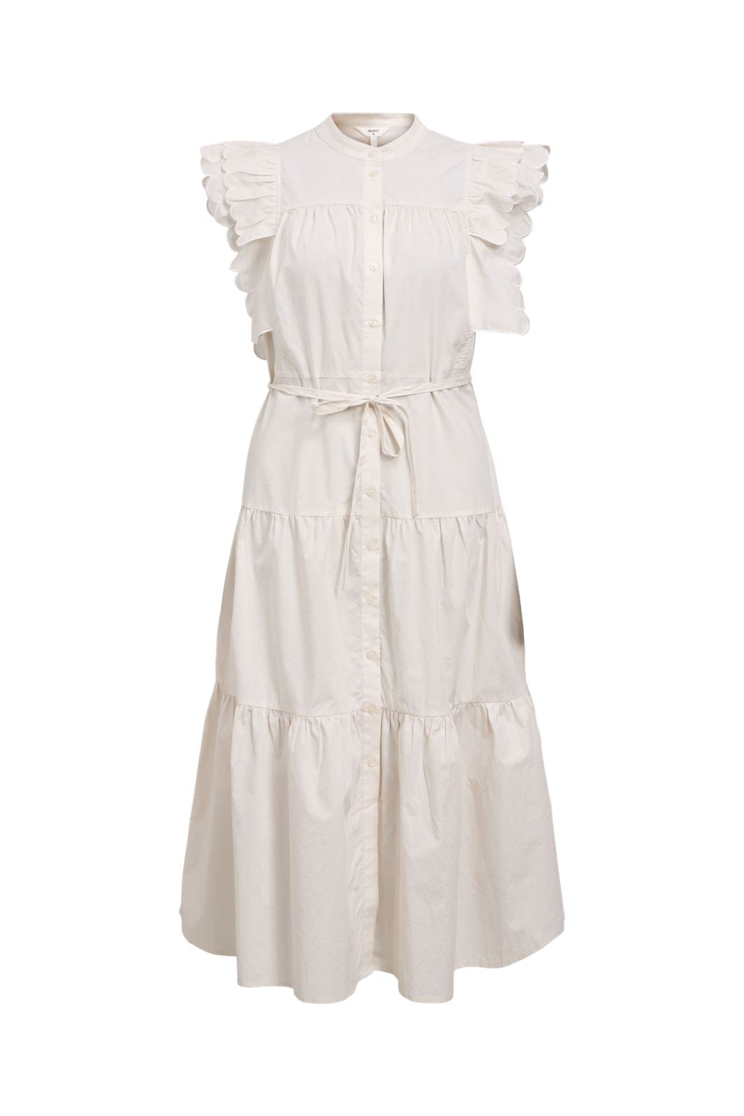 Object - Objhope Chinna Re S/S Long Dress - 4805978 White Sand