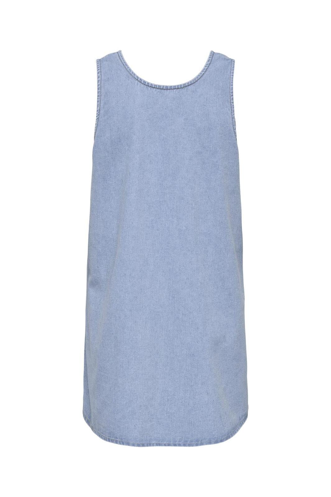 Only - Onlannie Mini Tie Reg Dress - 4859511 Light Blue Denim