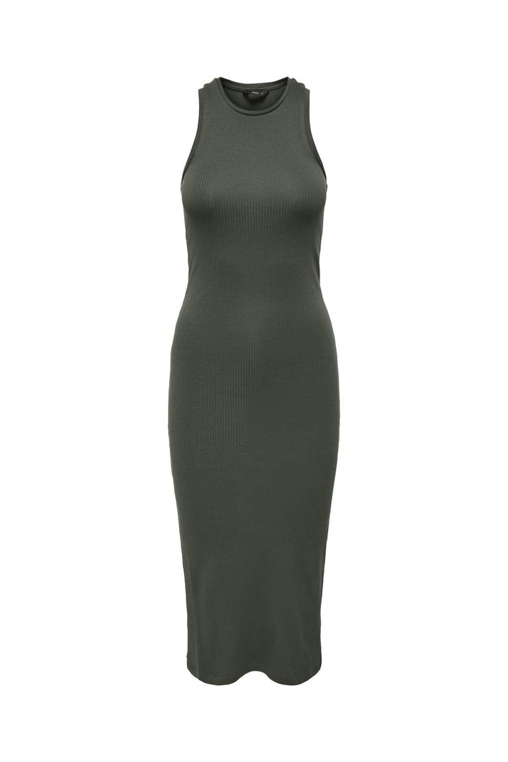 Only - Onlbelfast S/L Midi Dress - 4007044 Beluga