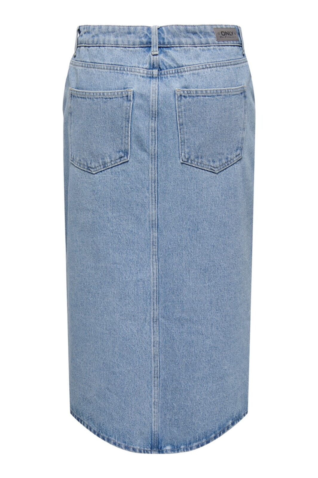 Only - Onlbianca Midi Skirt Rea - 4460381 Light Blue Denim Nederdele 