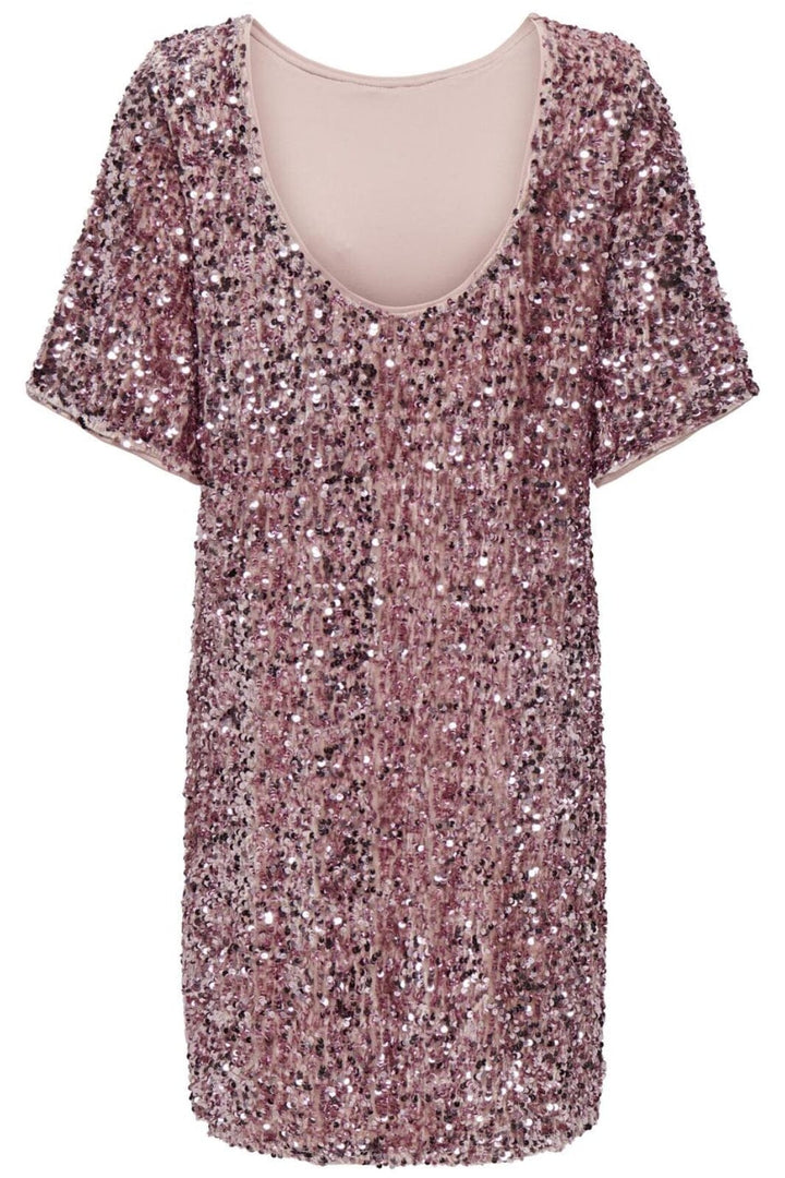 Only - Onlconfidence S/S Sequins Dress 15333653 - 4603040 - Mauve Shadows Mauve Shadows