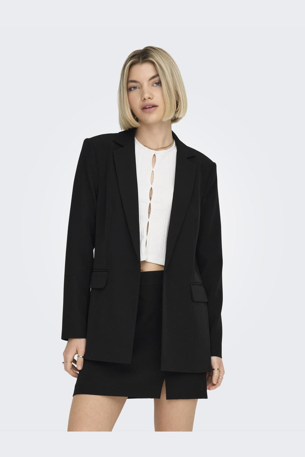 Only - Onlelly Life L/S Loose Blazer Tlr - 4294790 Black