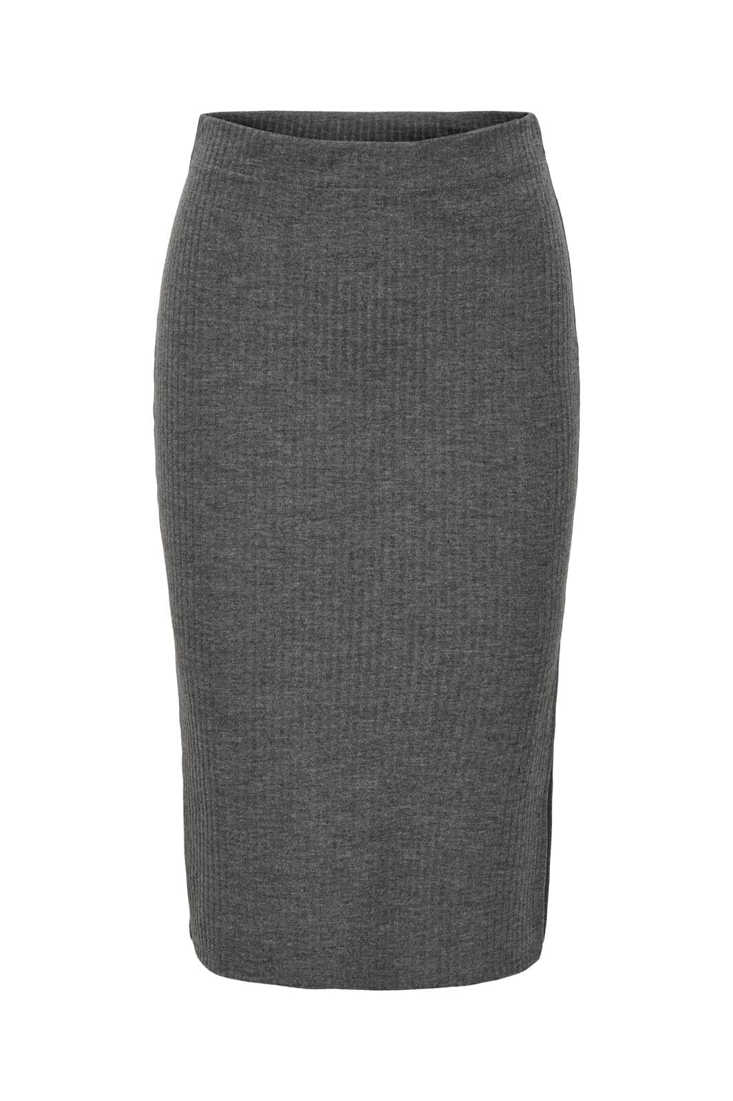 Only - Onlemma Slit Skirt - 4518902 Dark Grey Melange