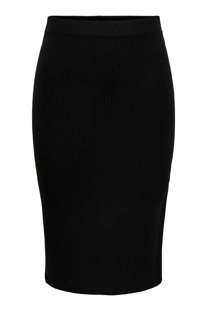 Only - Onlemma Slit Skirt - Black Nederdele 