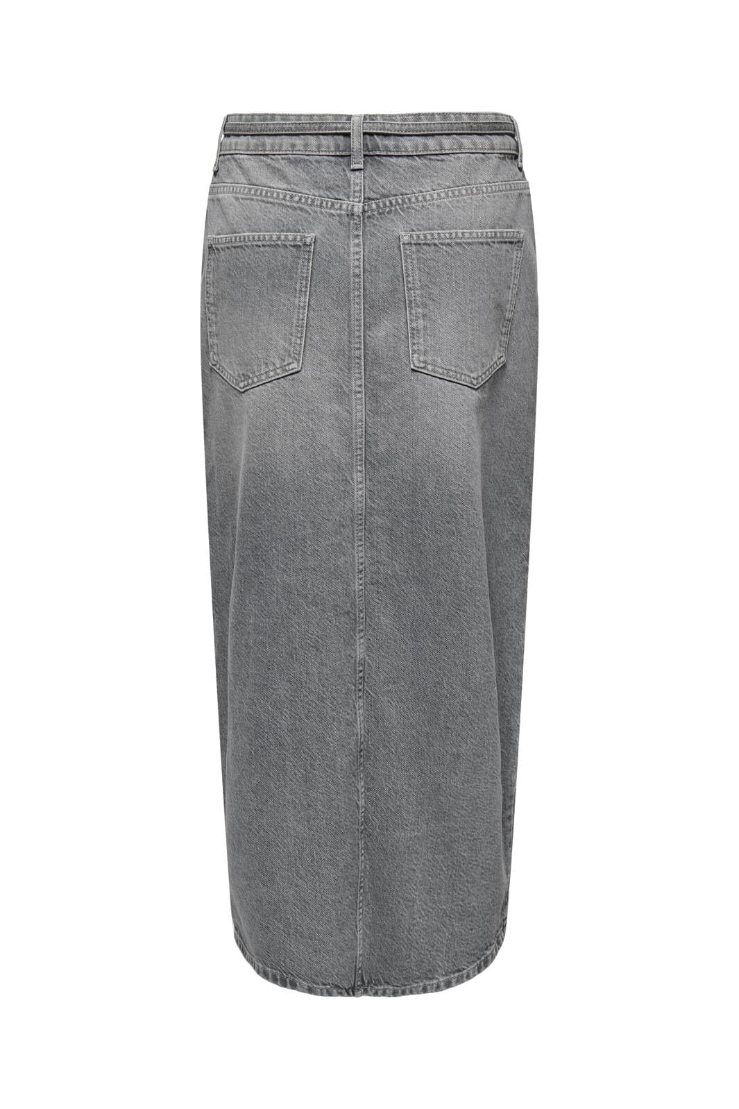 Only - Onlgianna Belted Midi Skirt Dot - 4671716 Medium Grey Denim