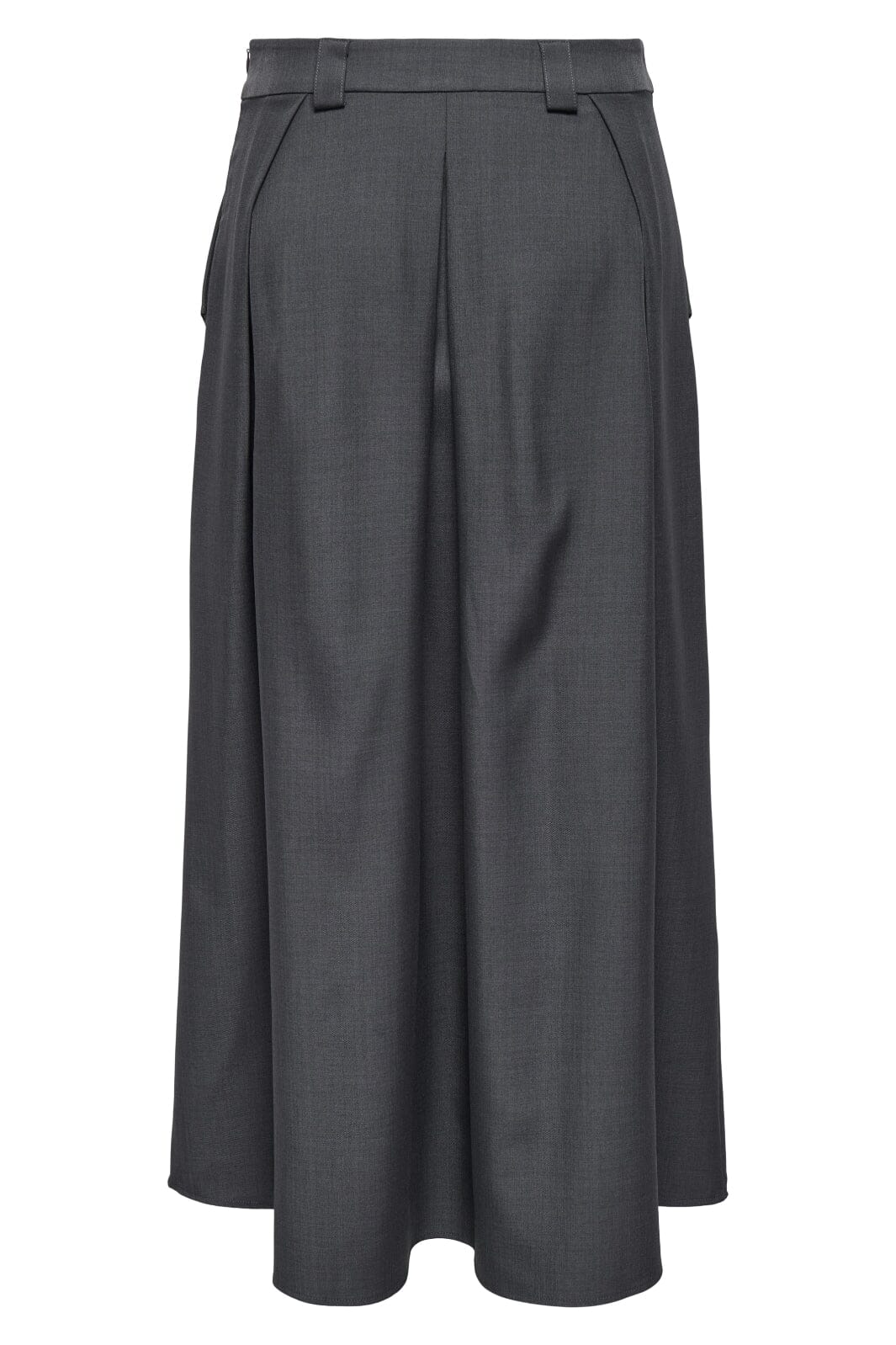 Only - Onlginny Mel Wide Long Skirt - 4588859 Dark Grey Melange Nederdele 