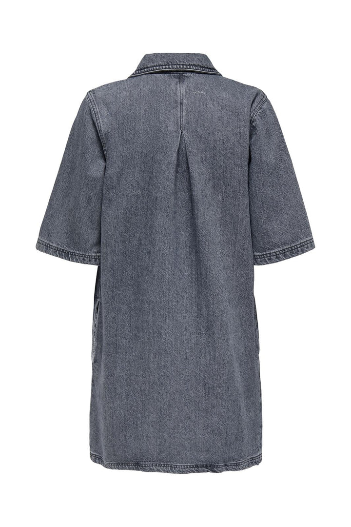 Only - Onlgry S/S Dress Azg - 4622386 Grey Denim