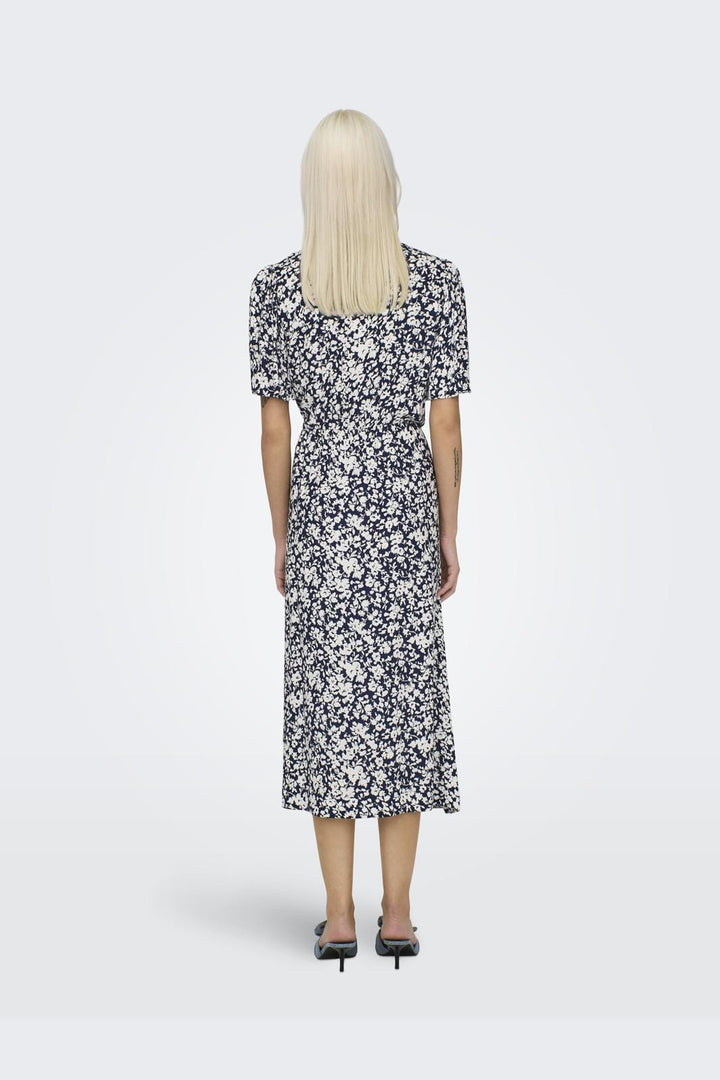 Only - Onlhalia S/S Midi Dress - 4502209 Night Sky Caroline Flower