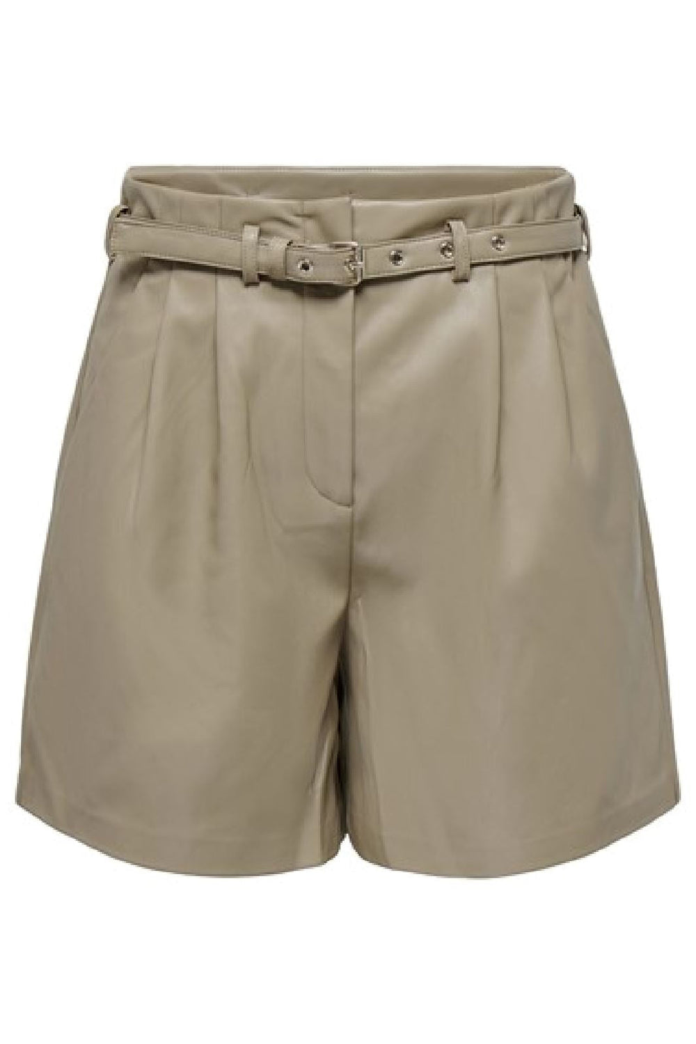 Only - Onlheidi Faux Leather Shorts Otw - Weathered Teak Shorts 