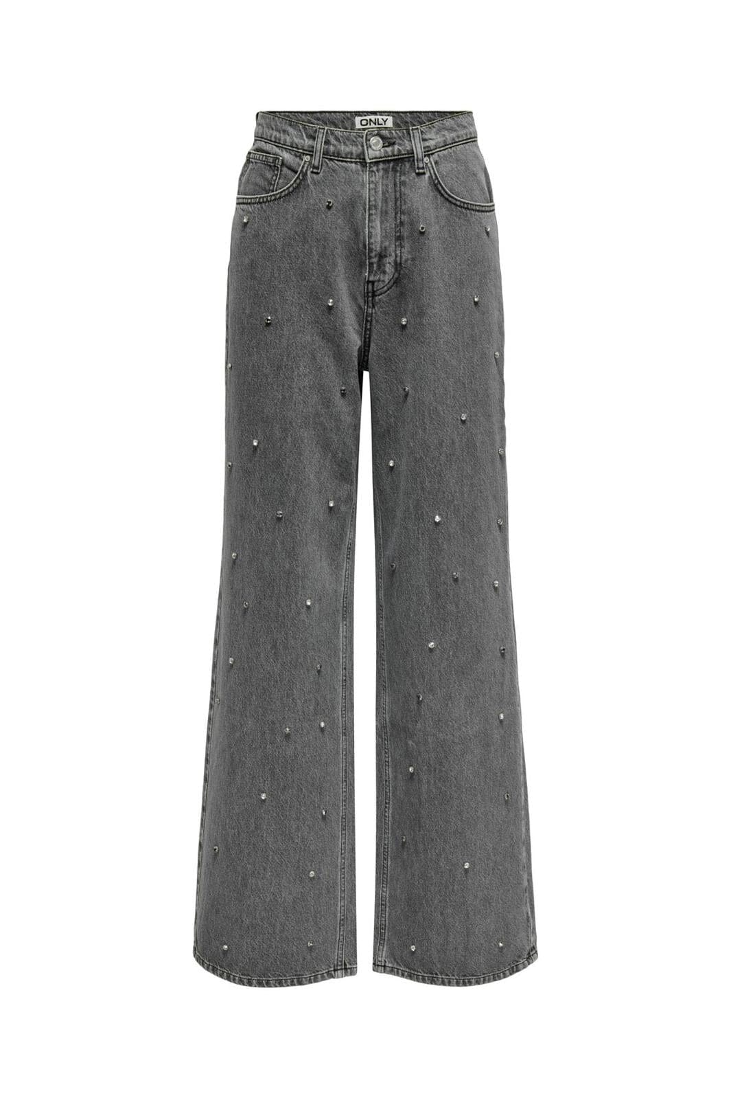 Only - Onlhope Wide Rhinestone Grey - 4740255 Medium Grey Denim Rhinestone