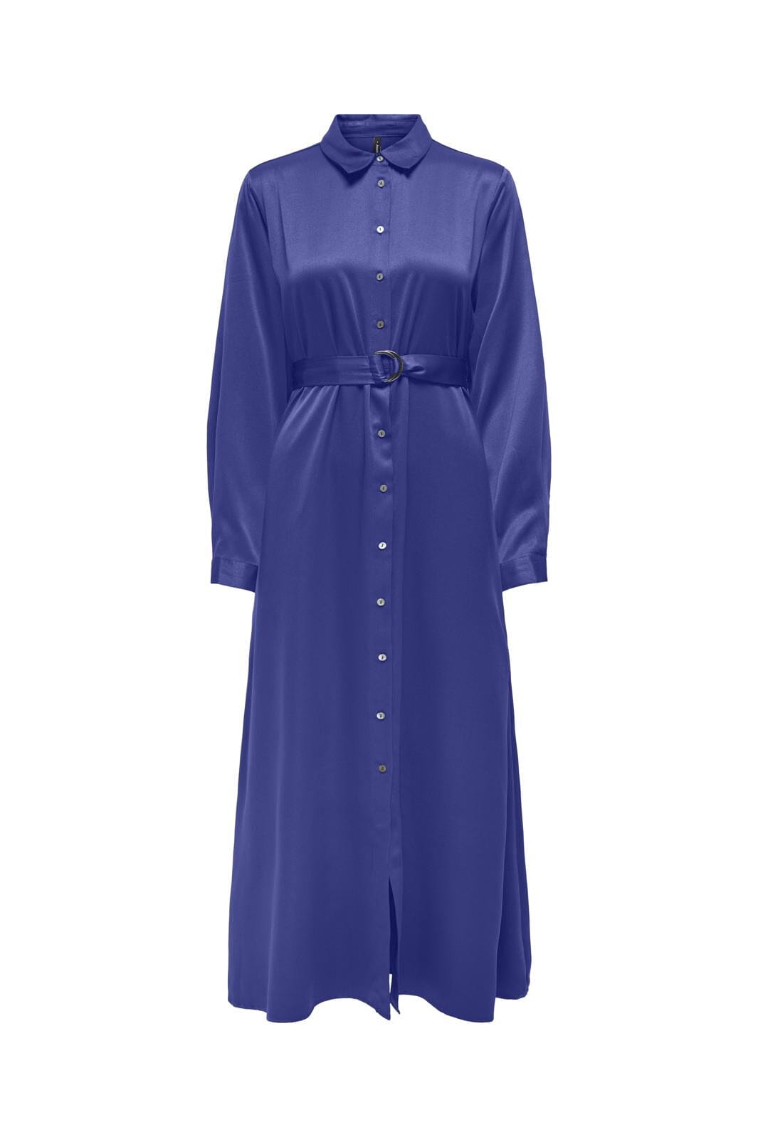 Only - Onljane Life L/S Belt Shirt Dress - 4663020 Clematis Blue