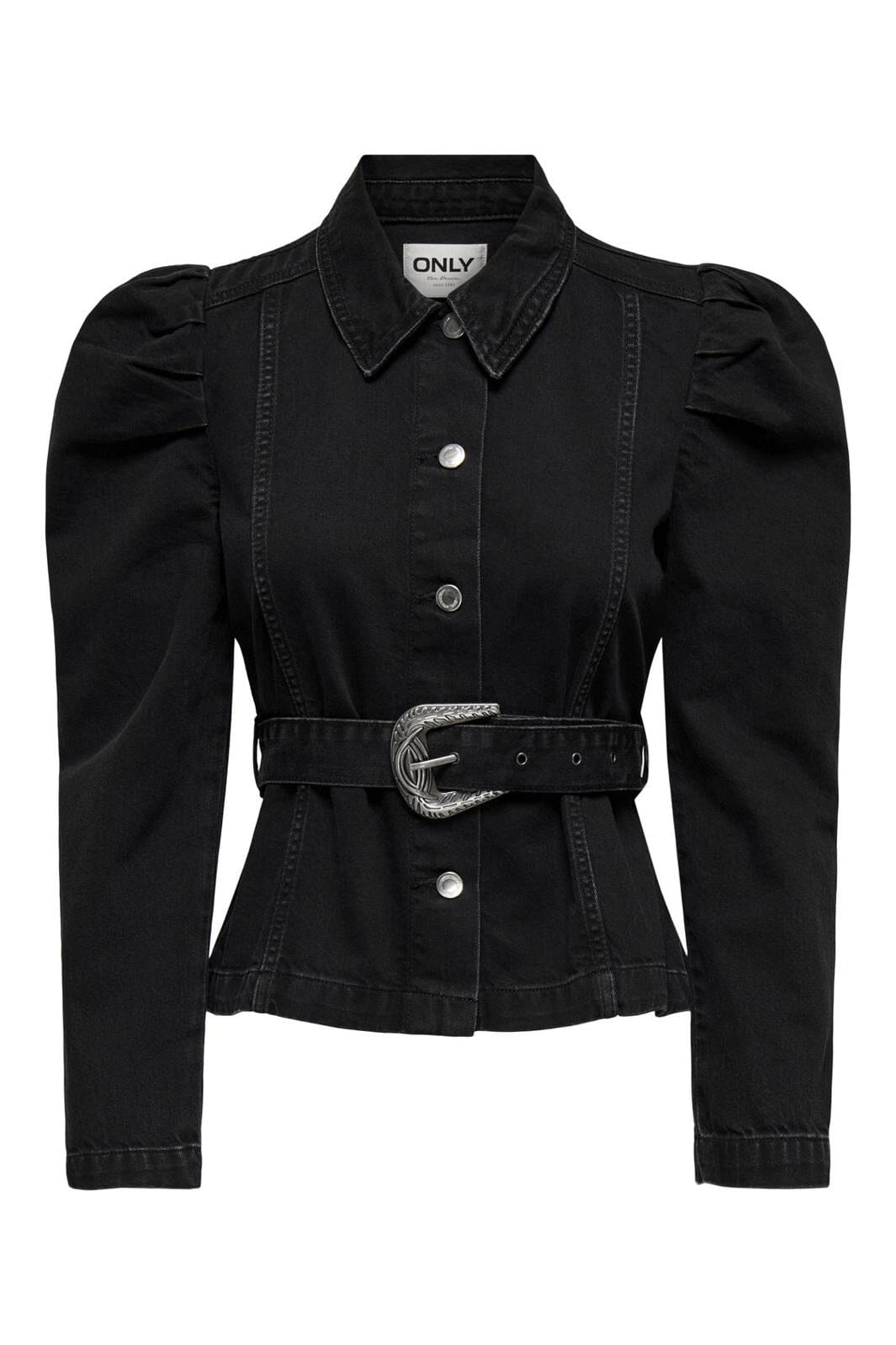 Only - Onljules L/S Buckle Belt Jacket Ana - 4364445 Washed Black