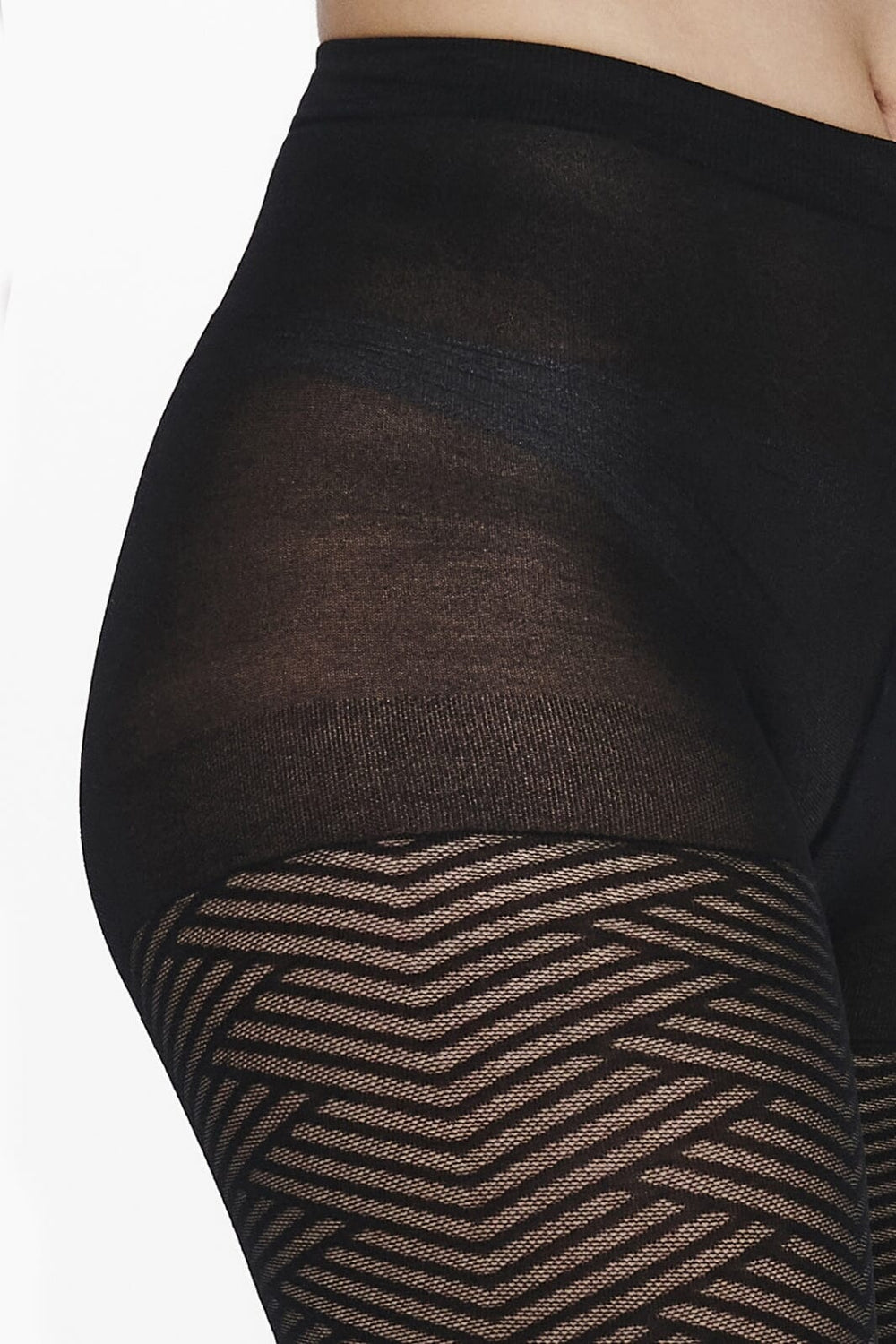 Only - Onllea Herringbone Tights Acc 15249544 - 3842609 - Black