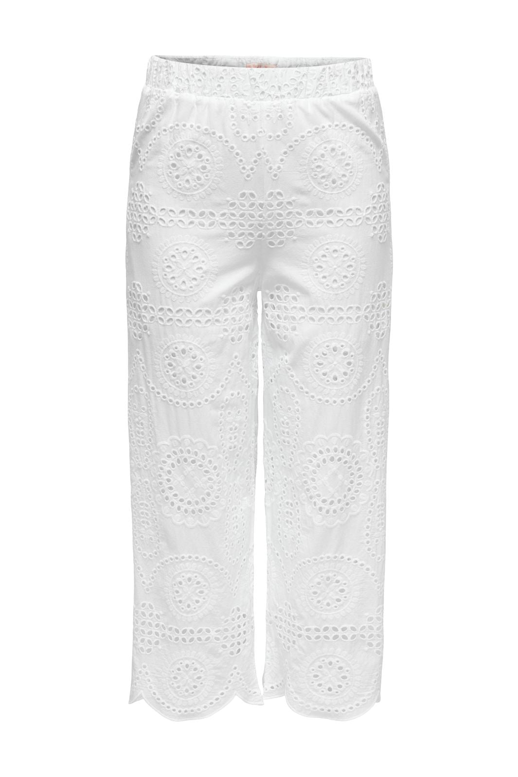 Only - Onllila Zindy Life Pant - 4459952 Bright White Bukser 