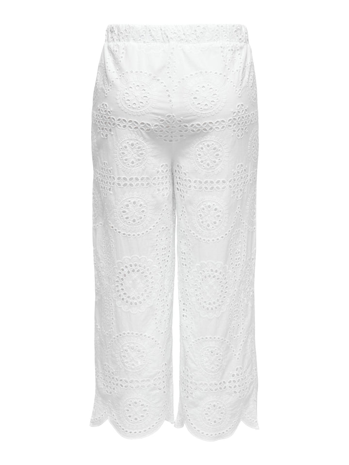 Only - Onllila Zindy Life Pant - 4459952 Bright White Bukser 