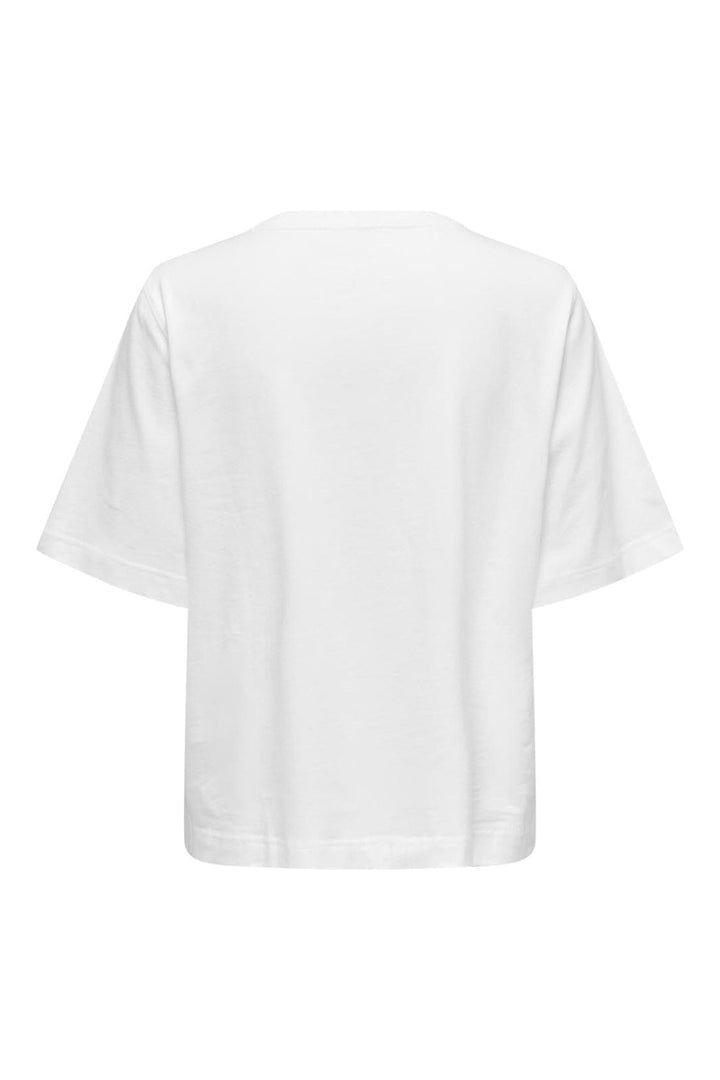 Only - Onllina S/S Boxy Tee - 3560386 White