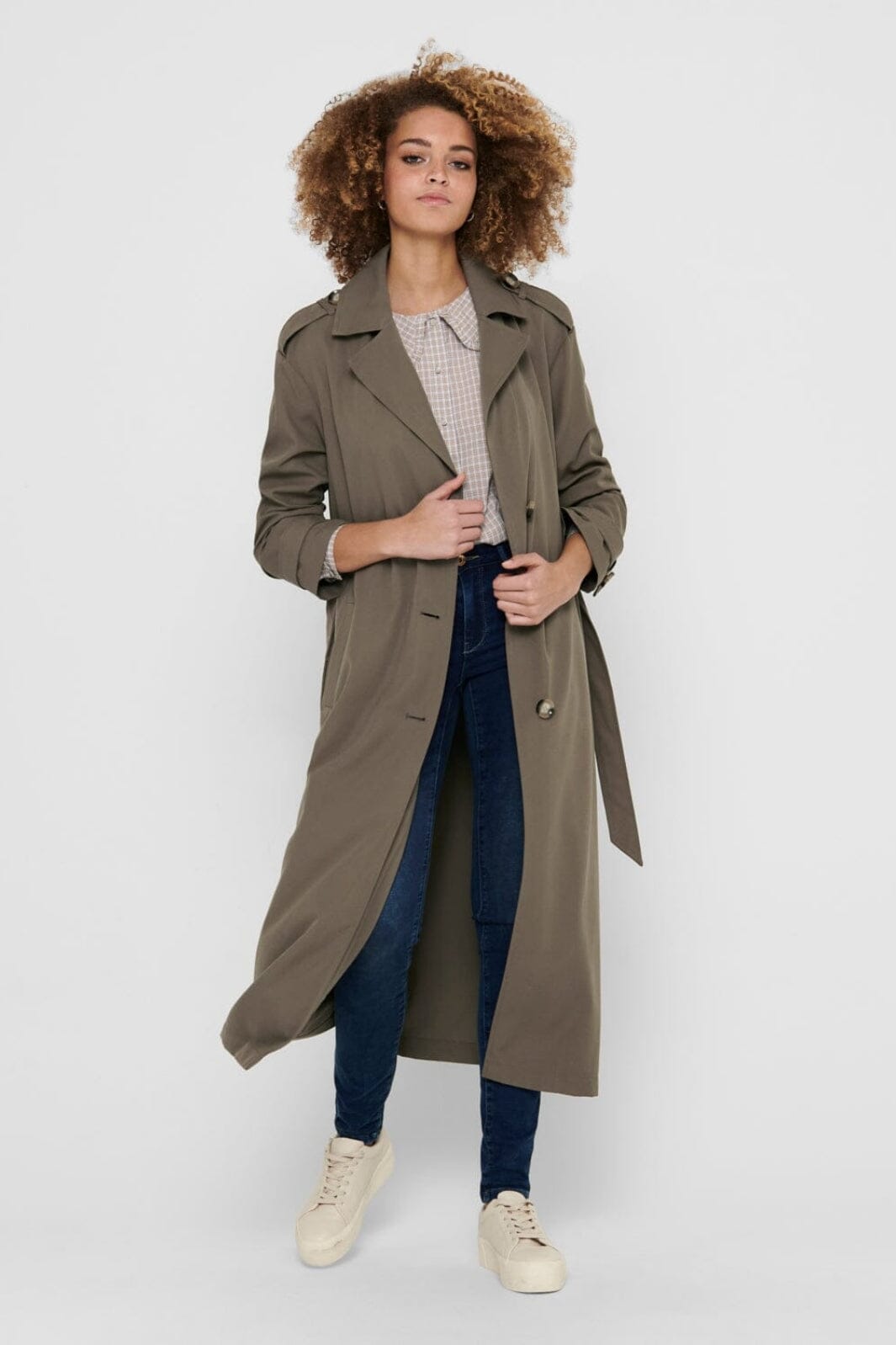 Only - Onlline X-Long Trenchcoat - 3504617 Walnut Jakker 