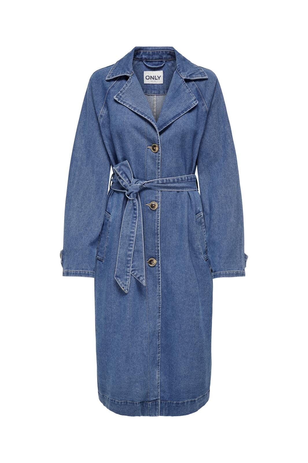 Only - Onlmalou Belted Trench Gua Fw - 4545182 Medium Blue Denim