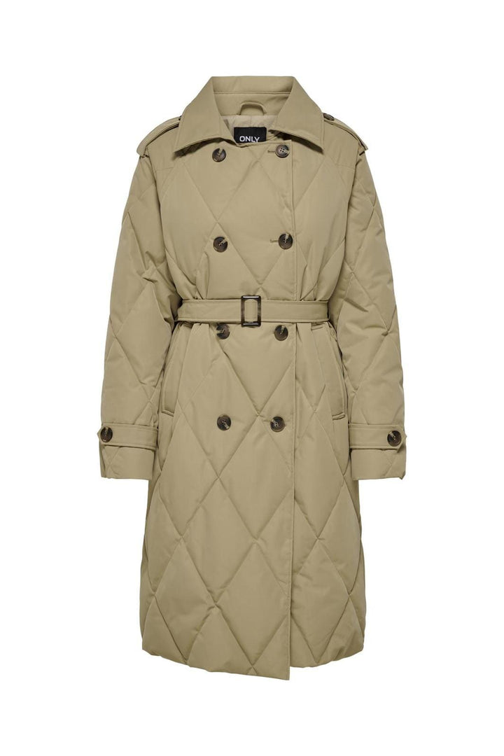 Only - Onlmauda Quilted Coat - 4536802 Petrified Oak