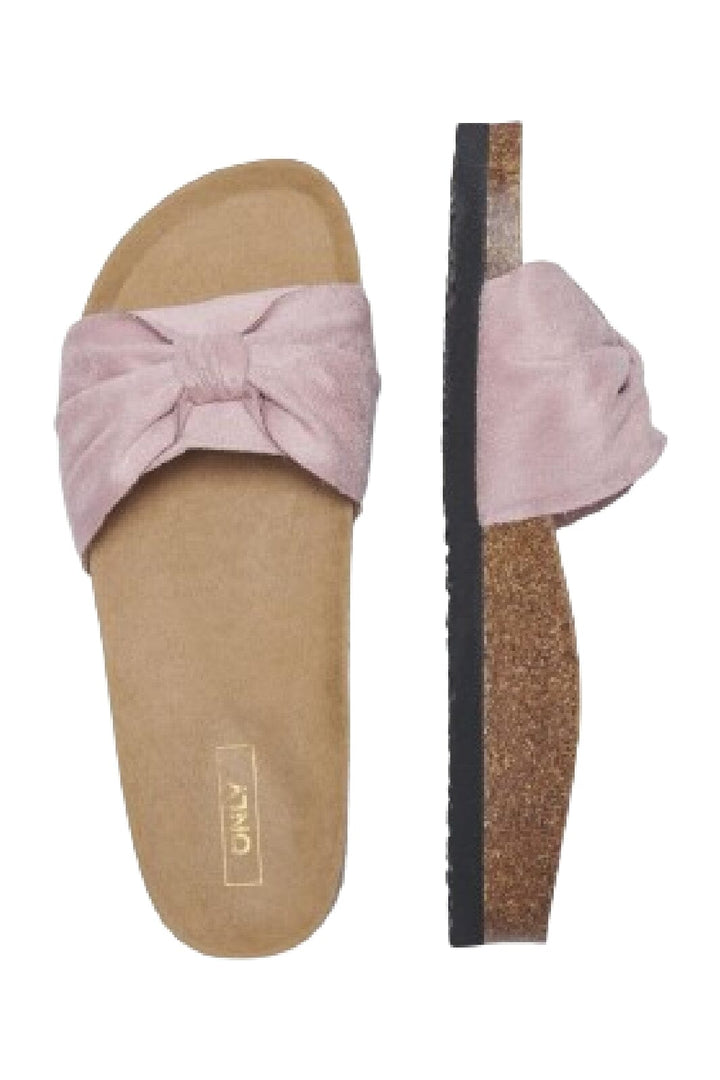 Only - Onlmaxi-14 Bow Mf Slip On Sandal - 4601325 Rose Smoke Sandaler 