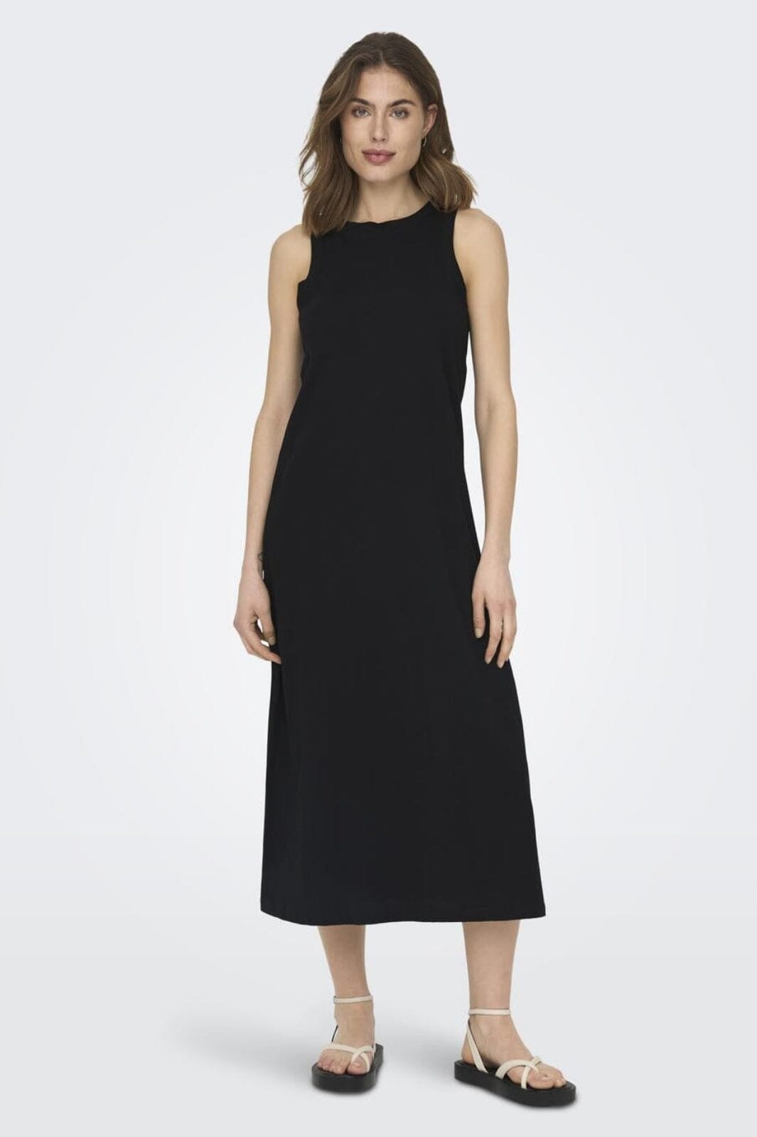 Only - Onlmay Life S/L Long Dress - 4163718 Black Kjoler 