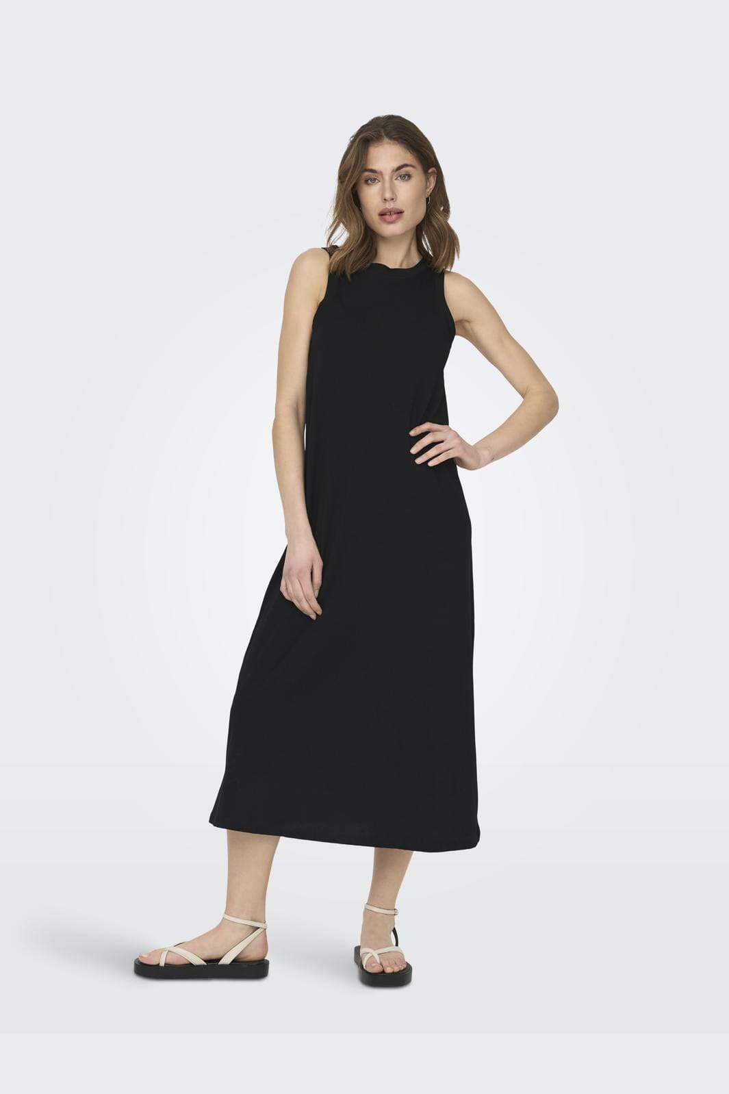 Only - Onlmay Life S/L Long Dress - 4163718 Black