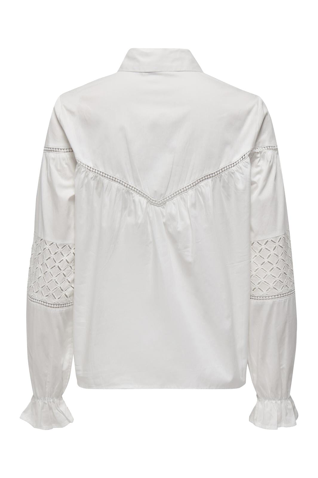 Only - Onlmay L/S Detail Shirt - 4460756 Cloud Dancer