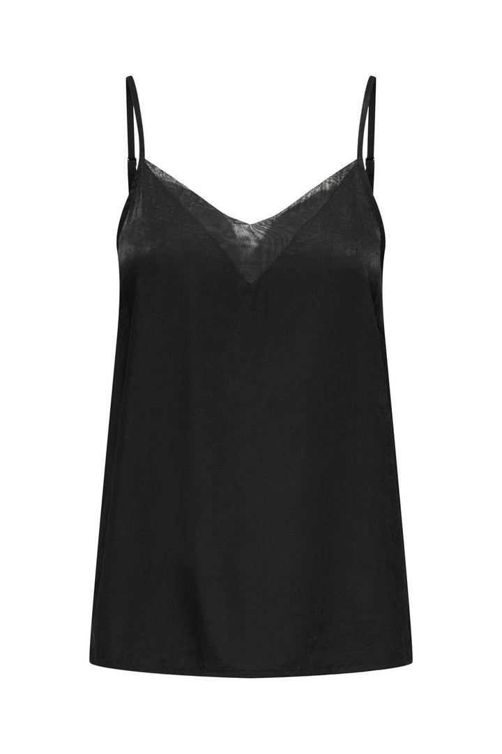 Only - Onlmelva Detail Singlet Bf - 4615888 Black