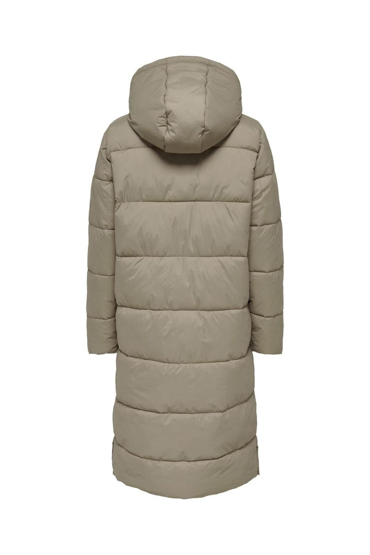 Only - Onlmontana Long Puffer Jacket - 3810328 Silver Mink