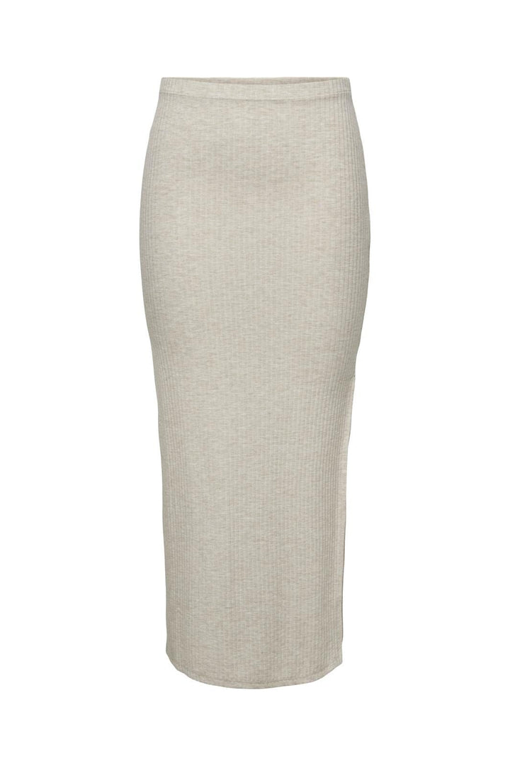 Only - Onlnella Long Side Slit Skirt Box - 4459369 Pumice Stone Melange