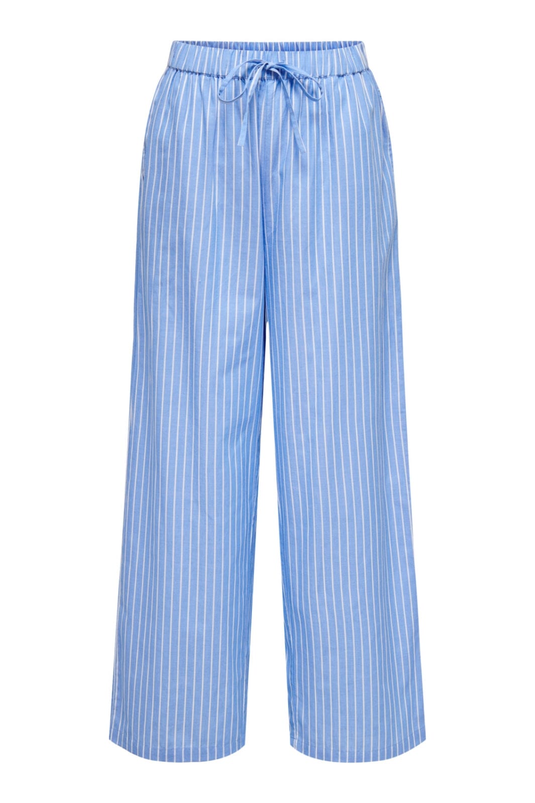 Only - Onlnew Saga Wide Pant - Infinity Stripes White Bukser 