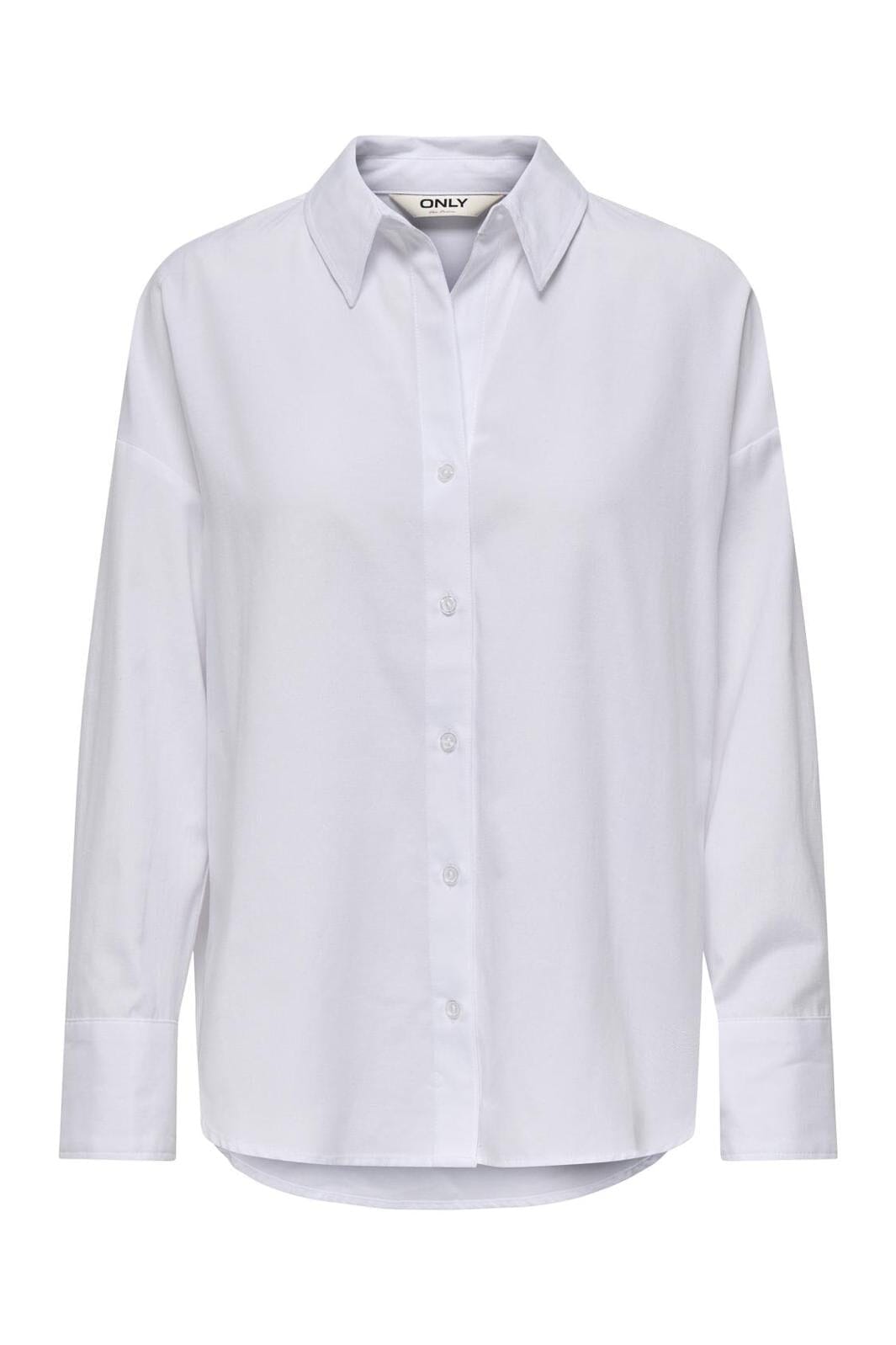 Only - Onloregon Oxford Life Ls Shirt - 4689669 Bright White