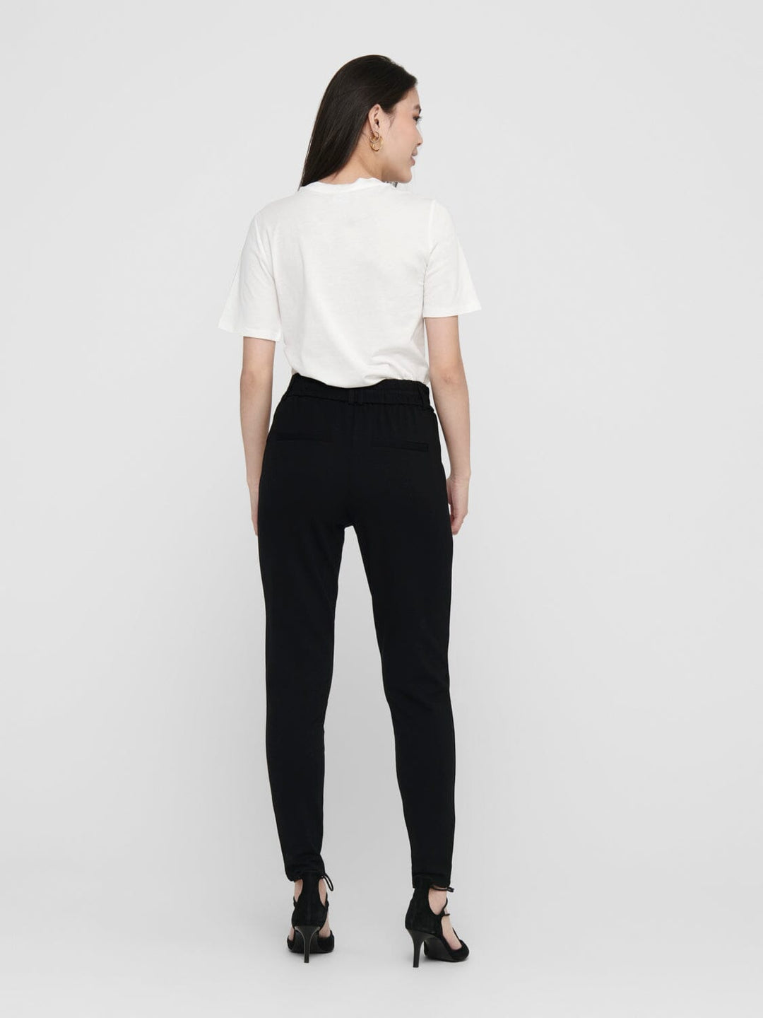 Only, Onlpoptrash Life Easy Col Pant, Black