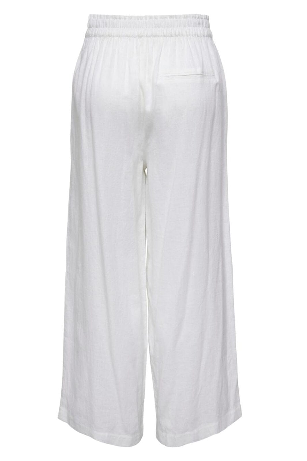 Only - Onltokyo Linen Blend Pant - 3926545 Bright White Bukser 