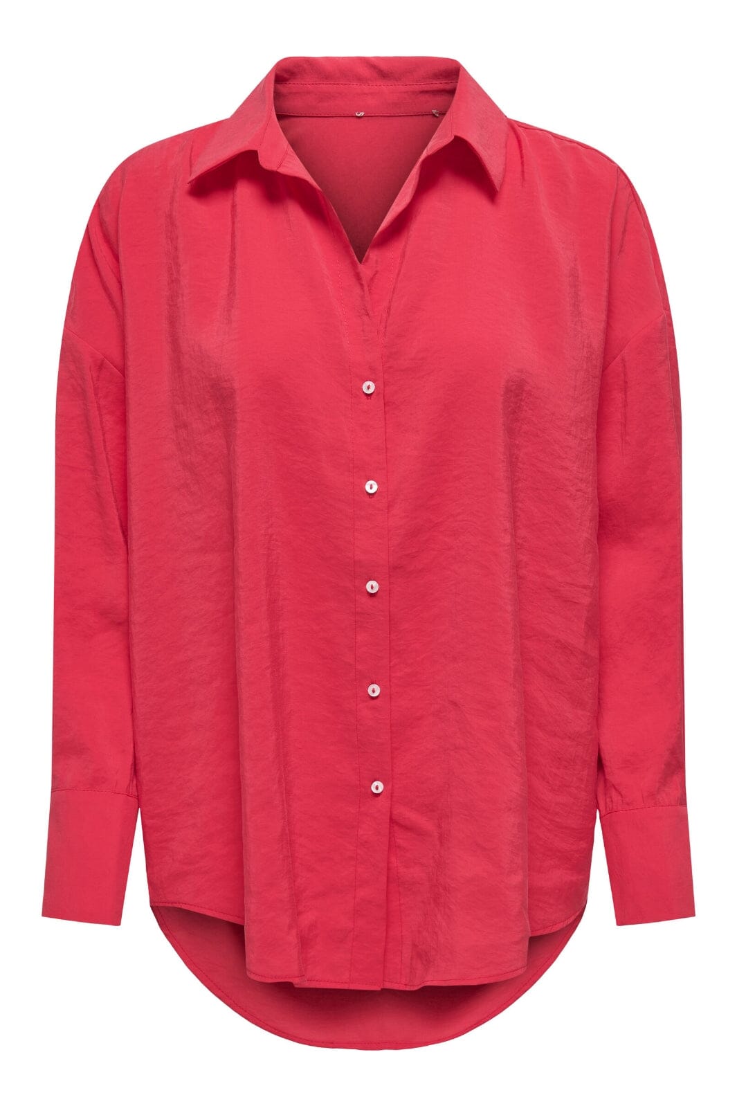 Only - Onlzazima L/S Loose Shirt - 4686663 Jalapeno Red