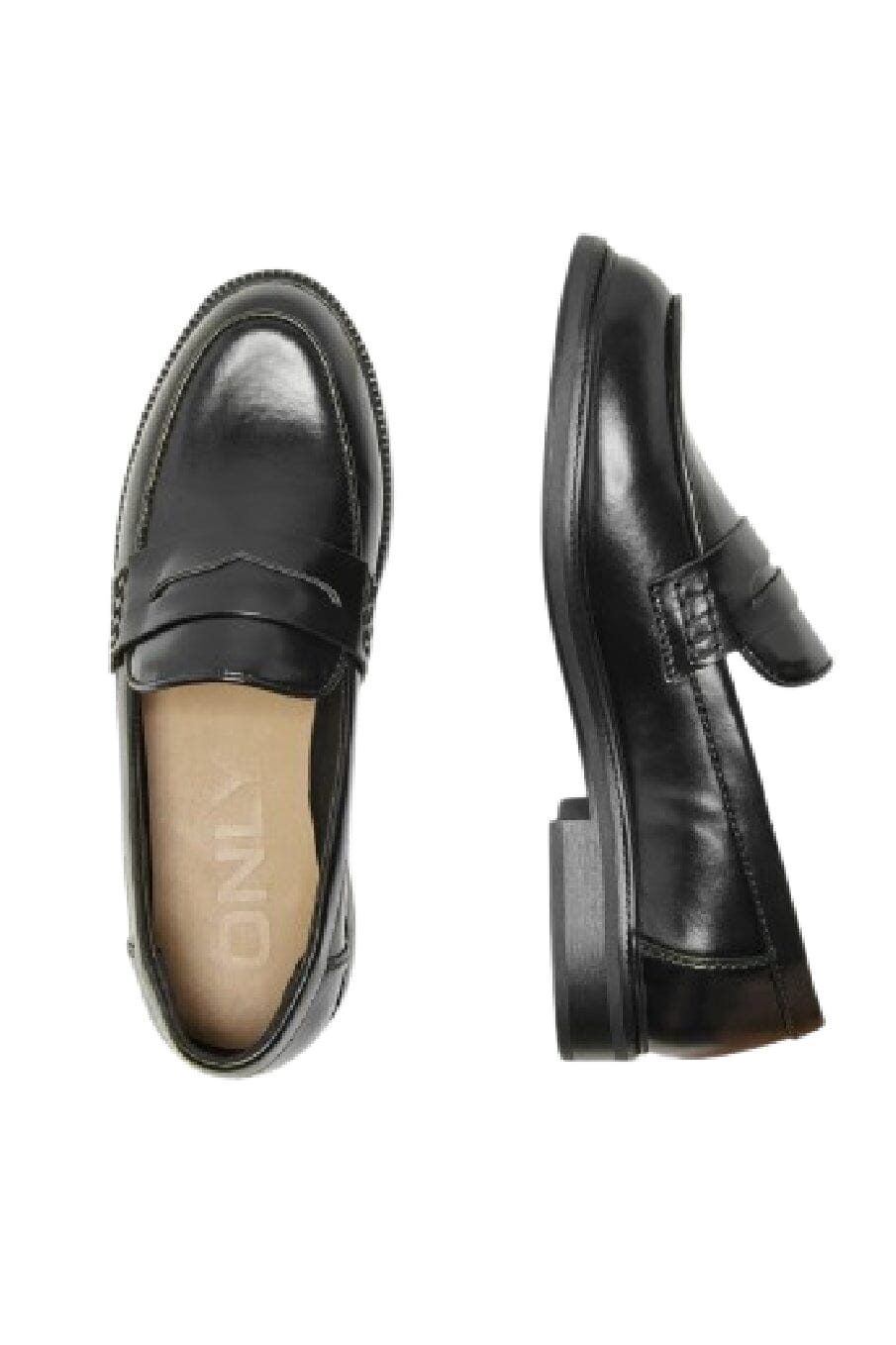 Only Shoes - Onllux-1 Pu Loafer - 4166586 Black Sko 