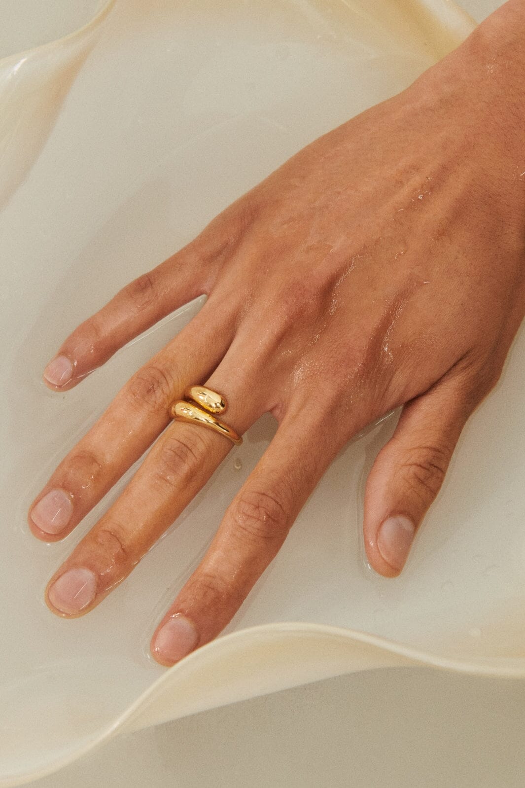 Pernille Corydon Jewellery - Rain Ring - Goldplated Ringe 