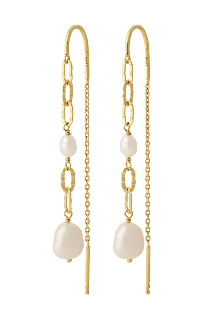 Pernille Corydon Jewellery - Seaside Earchains - Gold Plated Øreringe 