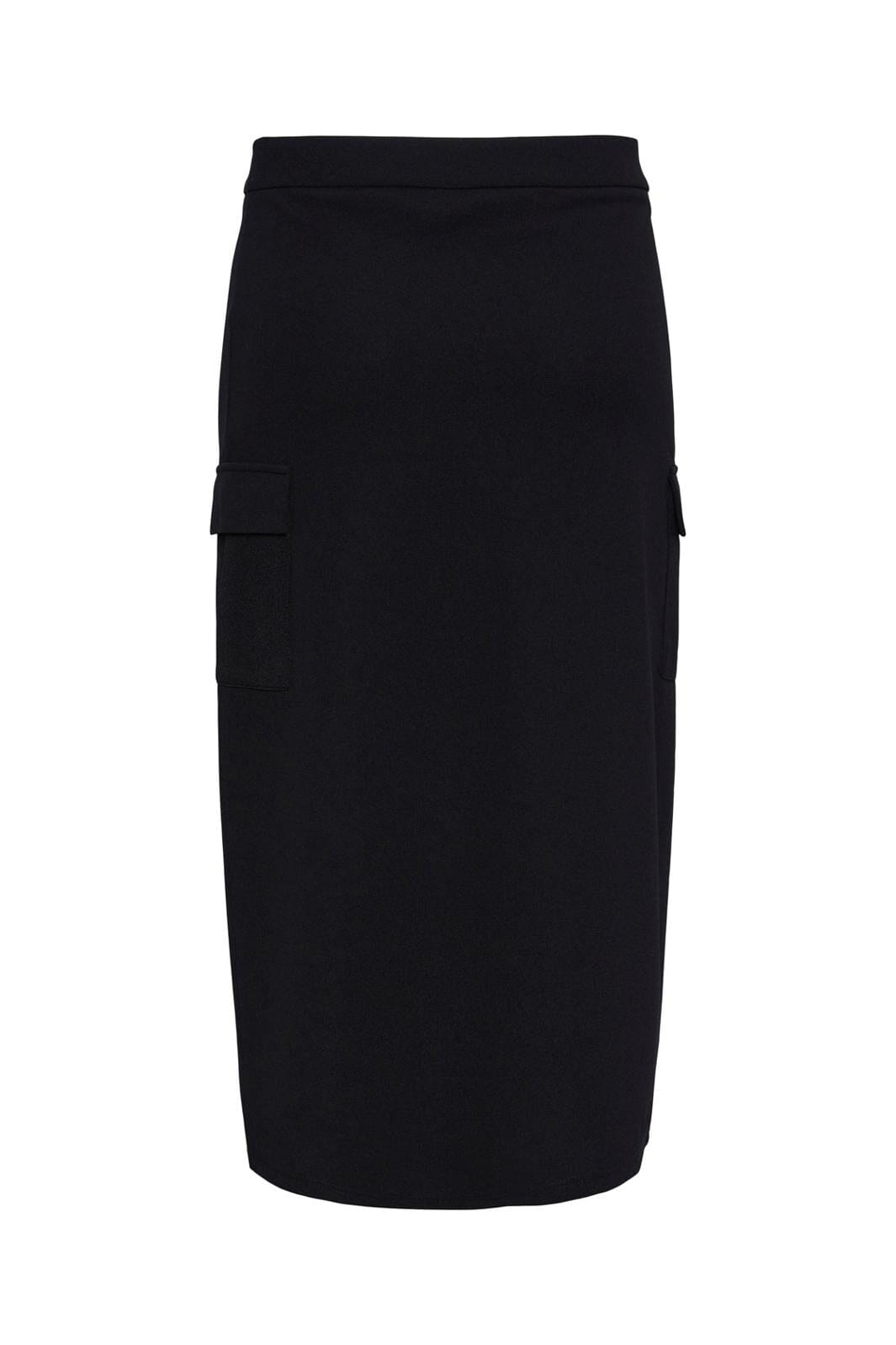 Pieces, Pcavelyn Hw Midi Skirt, Black